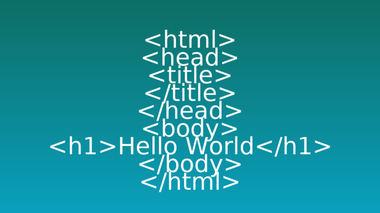 Html Tags Only 768x432