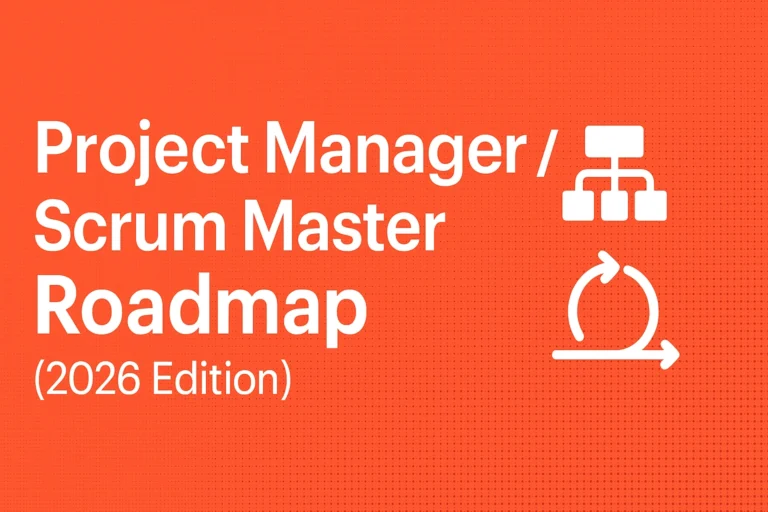 Project Manager / Scrum Master Career Blueprint (2026 Edition) Pm Roadmap 768x512