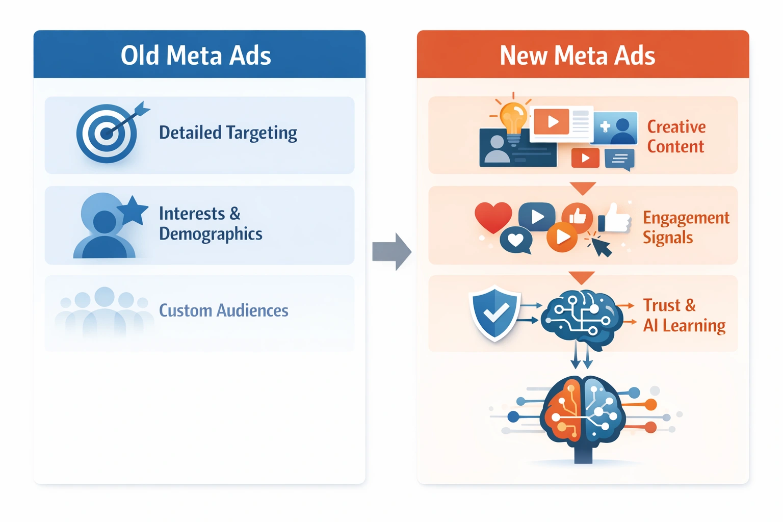 how meta’s algorithm learns from ad signals, creative engagement, and post click behavior
